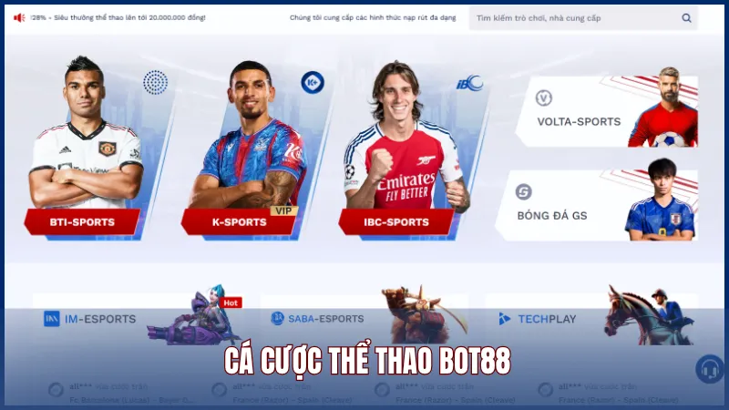 Cá cược thể thao mang đến trải nghiệm toàn diện với tất cả giải đấu lớn nhỏ